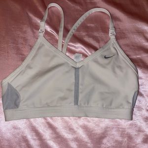 Nike sport bra white